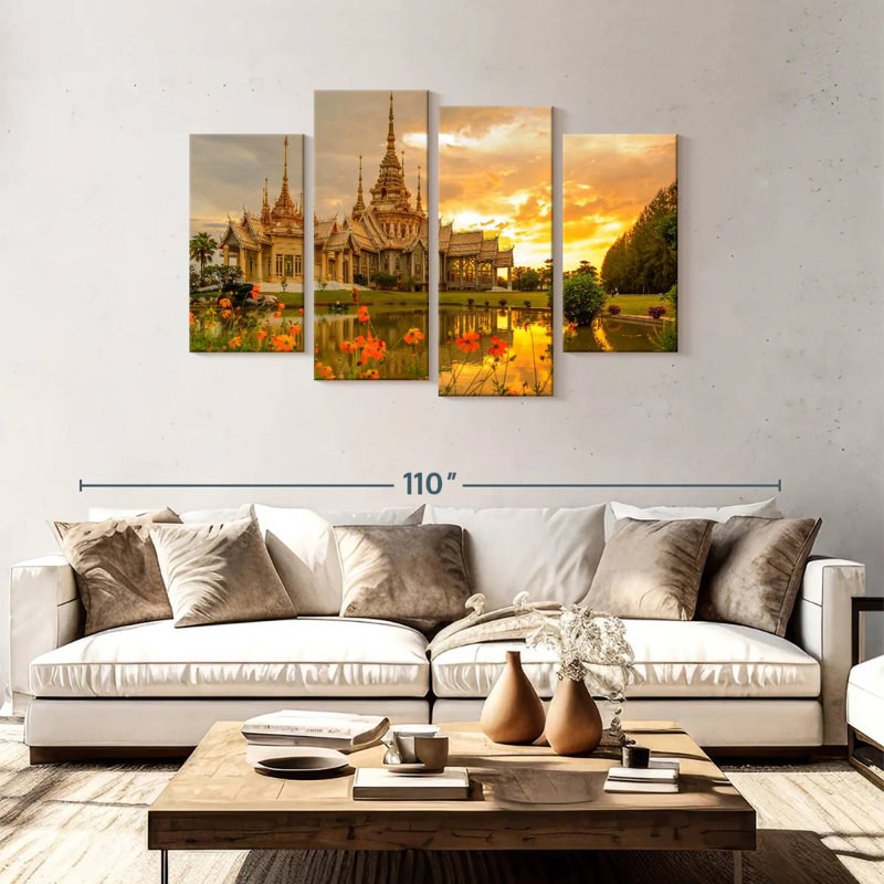 Wat Non Kum Temple, 48" H x 75" W