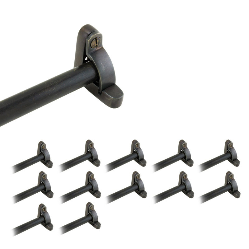 39.5" Round Carpet Rod Set, Oil Rubbed Bronze