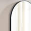 Miroir mural ovale noir 36 * 22 pouces, style minimaliste moderne, rouille, image réelle 1: 1-491425346