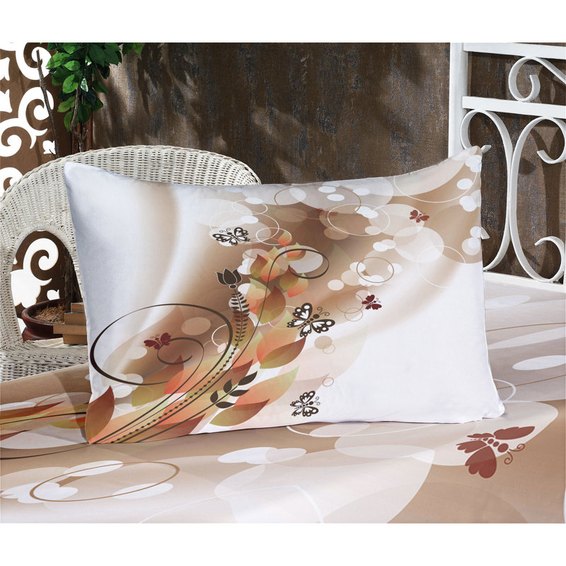 Ensemble de draps et taies décoratives brun clair Ambesonne, Ensemble de draps pour grand lit + 1 drap-housse +