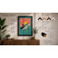 Shark At Sunrise Art Deco - Print-184089940-184089963
