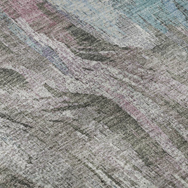 Premium Machine Washable Mayfield AMF2269 Abstract Rug, 10' x 14', Taupe