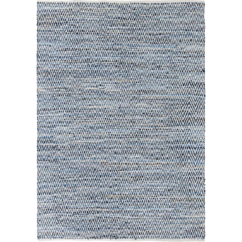 Tedesco Cotton Abstract Indoor Rug, Rectangle 7' x 10'