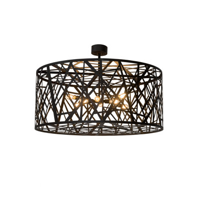 Plafonnier semi-encastré 8 lumières Waneta