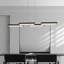Luminaire suspendu rectangulaire 4 lumières DEL