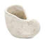 Boîte à fleurs texturée beige 8,5 po x 5,5 po x 6,3 po avec coquille de sable et de ciment, idéale pour planter une jardinière avec look-1109287307