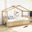Lit simple en bois avec tiroirs-826762300