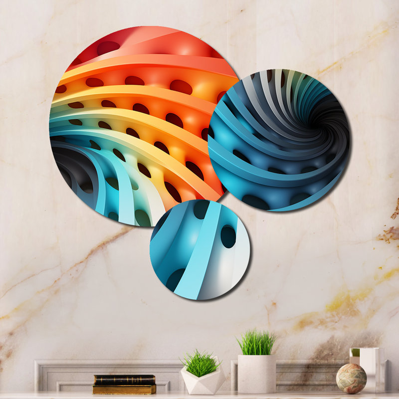 Abstract Wall Decor on Metal