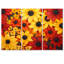 «Autumn Daisy Garden Charm I» - ensemble d'art mural marguerites-121576462-121576464-121576467