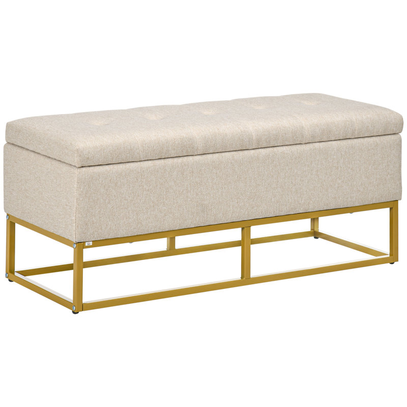 Banc de rangement rembourré Kristjana
