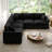 Cloud Couch Modular Sectional Sofa, Deep Seat Convertible Modular Couches For Living Room, Modern Comfy Down Filled Soft Cloud Sectional Sofa-658988592-658988607