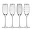 Cheers 20Th Anniversary Platinum Flutes  8-Oz, Set Of 4