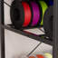 Support pour imprimante 3D avec support à filament réglable, station de charge et bureau pliant, établi en métal robuste avec tiroirs, poste de travail d'imprimante à cadre ouvert pour la maison et l'atelier