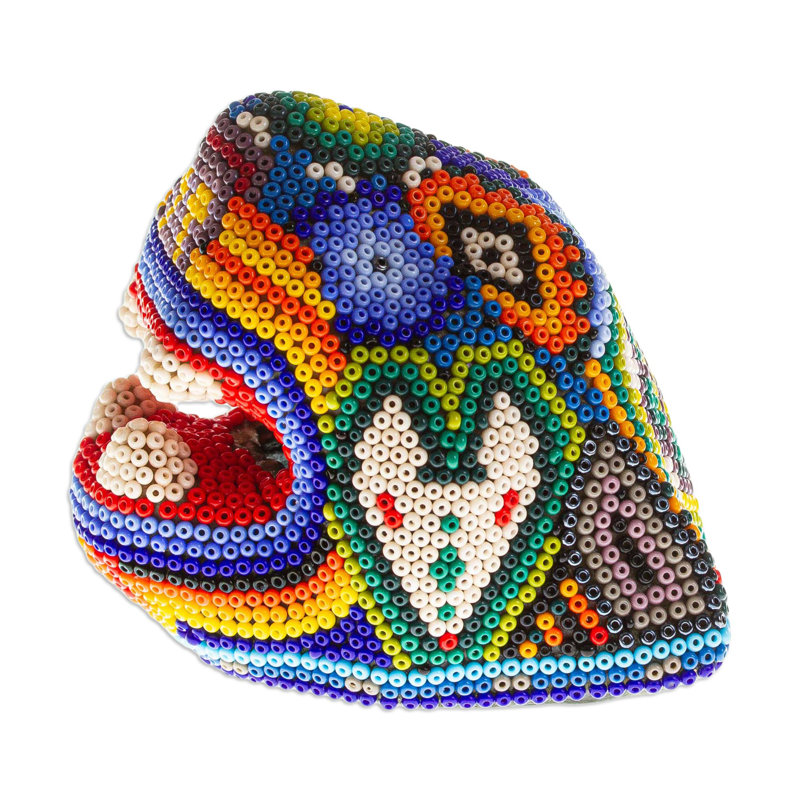 Sculpture Jaguar Rise Huichol