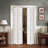 Paneled Manufactured Wood Hollow Primed Textured 6-Panel Bi-fold Door - 24 x 80-60741031