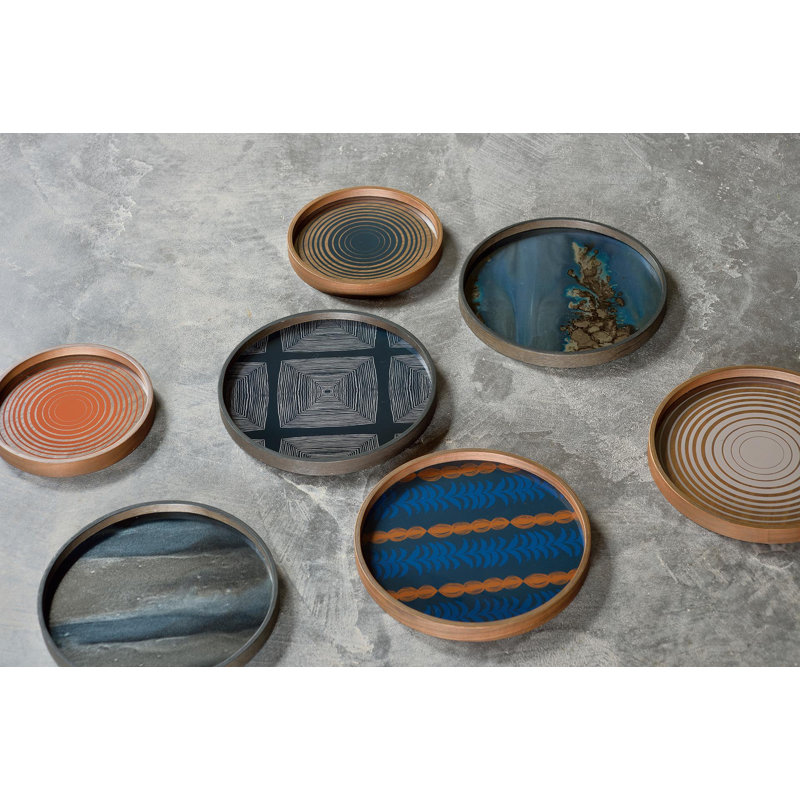Linear Flow Decorative Tray
