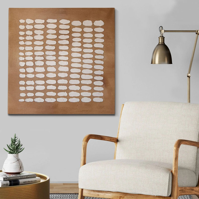 Peinture à l'huile décorative, H 39,37 po x l 39,37 po x P 1 po