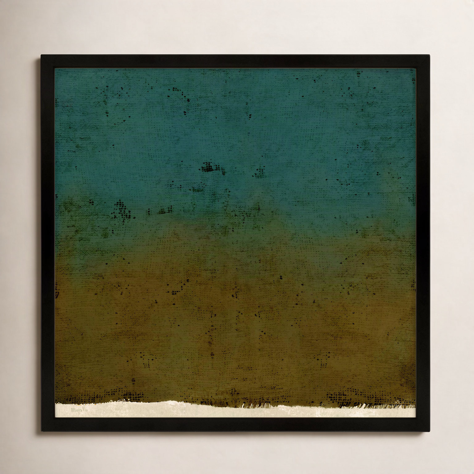 Pond 1 by Marco Marella for Studio M - Framed Wall Art, 36" H x 36" W, Paper, White