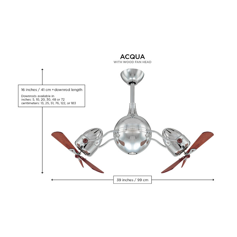 LED Downrod Ceiling Fan, Textured Bronze, Barn Wood Tone