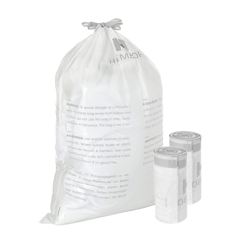 Stock Your Home Clear 2 Gallon Trash Bag (200 Pack) Un-Scented
