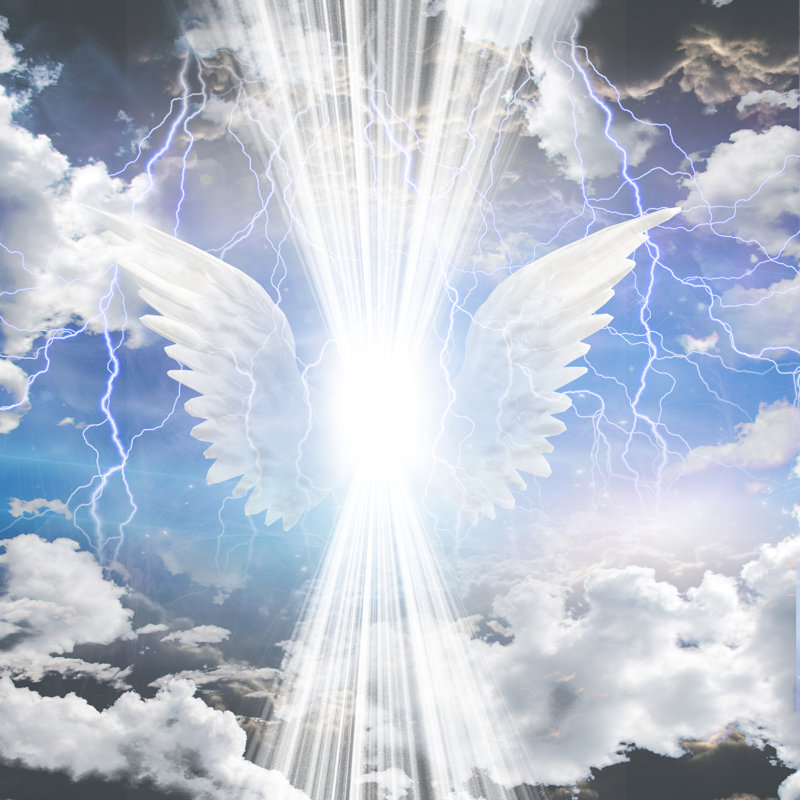 Angelic Being Obscured by Bestdesigns - Wrapped Canvas Print, 30cm H x 30cm W x 3.8cm D