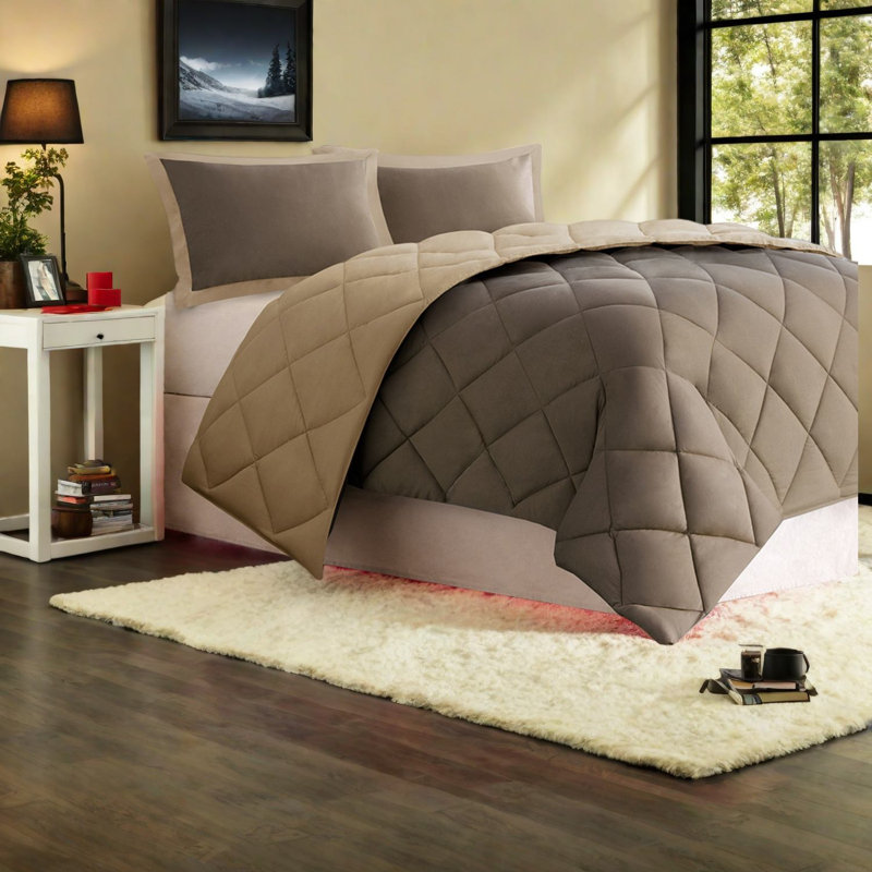 Ensembles de literie réversibles confortables, édredon en polyester matelassé pour la maison