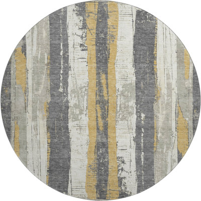 Premium Machine Washable Crestover AMF1872 Stripes Rug