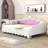 Extendable Twin Daybed with Headboard and LED Frame in Solid MDF-667741946