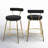 Kayson 25.5" Gold Swivel Upholstered Counter Stools-1129021417