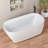 59'' Freestanding Soaking Acrylic Bathtub