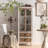 Industrial antique style iron display cabinet