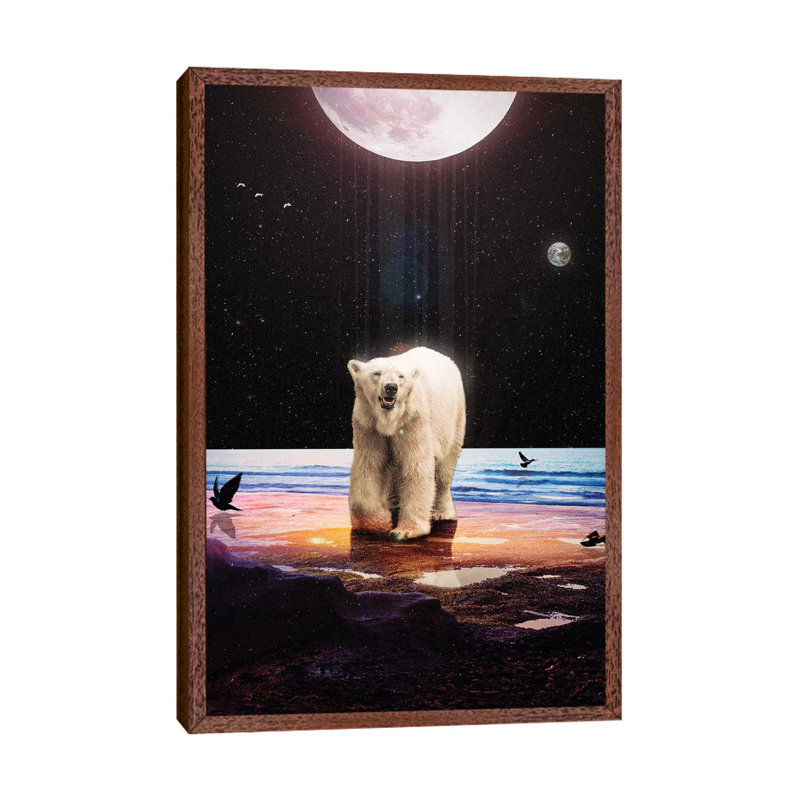 Lone Soul by Nicebleed - Print on Canvas, 101.6cm H x 66.04cm W x 3.81cm D, Classic Brown Wood Framed