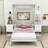Murphy Bed Wall Bed with Shelves, Drawers and LED Lights-96227677-123407982