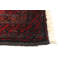 Tapis crème / rouge en laine noué à la main de conception unique 2 pi 10 po x 5 pi 9 po New Age