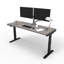 Bureau debout à hauteur ajustable électrique Skyscraper, double moteur et commande numérique avec mémoire, 48 x 30, plateau gris avec cadre noir-2014467688-2082861717