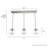 Saddle Creek 3 Light Linear Schoolhouse Cluster Pendant-73725925-73725927