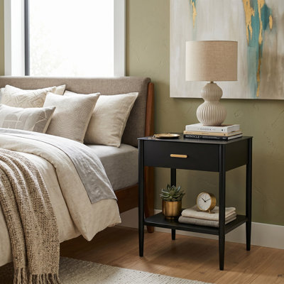 Cleo 1 Drawer Nightstand, Fully Assembled