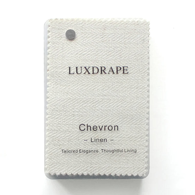 Livret en tissu à chevrons en lin 15 couleurs