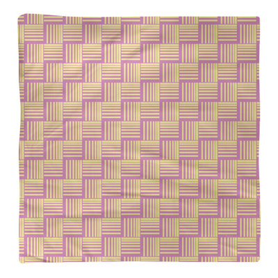 Serviette de table en coton de couleur contrastée