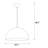 Aurelius 1-Light Adjustable Single Dome Pendant