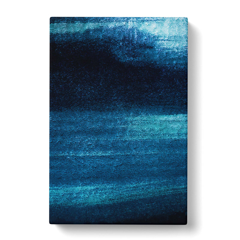 Midnight Blue in Abstract - Wrapped Canvas Graphic Art Print, 50cm H x 35cm W x 3cm D