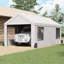 VEVOR Carport, auvent de voiture robuste 12 x 20 pi avec fenêtres ventilées enroulables et parois latérales amovibles-101934313-91989397