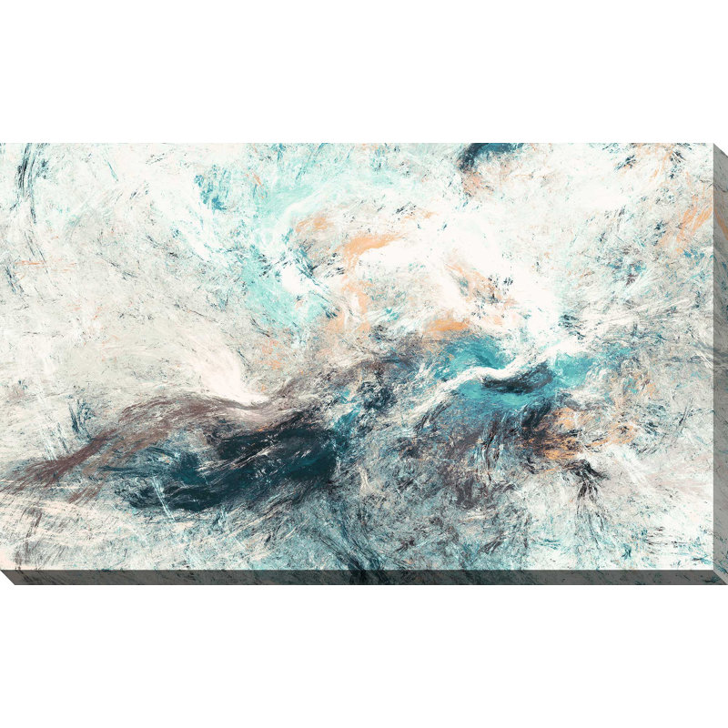 « modern expression », reproduction de peinture à l’acrylique sur toile tendue, H 28 po x l 48 po x P 1,5 po
