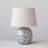 Benino Coastal Capiz and Rayon from Bamboo Table Lamp with Fish Design