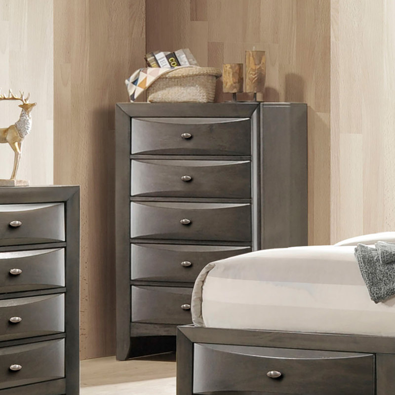 Commode transitionnelle Zosimo, gris, Gris