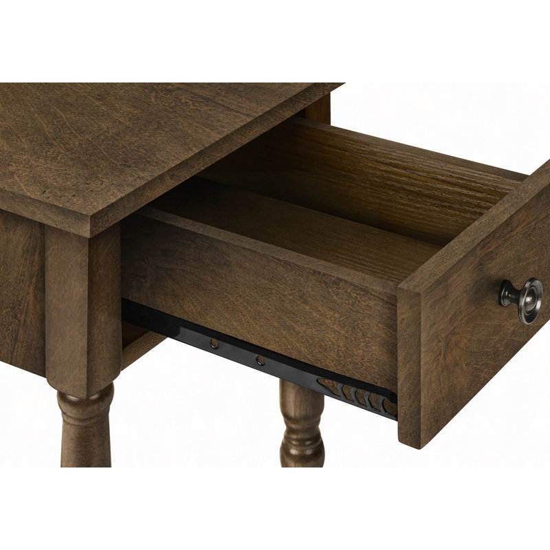 Table moderne, 2 niveaux, table de bout, table de chevet, chambre à coucher, étroite, lampe, tiroir de rangement, traditionnel