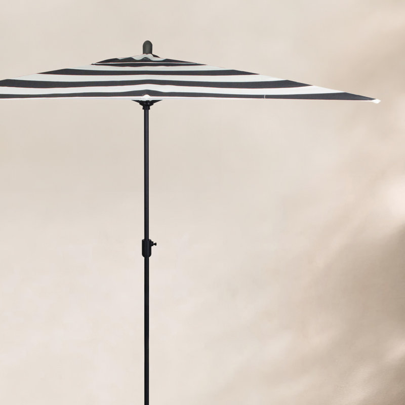 SunbUmbrella 9 pi 10 po x 6 pi 6 po Olivier, Saphir noir, Rayures noires Sunbrella®