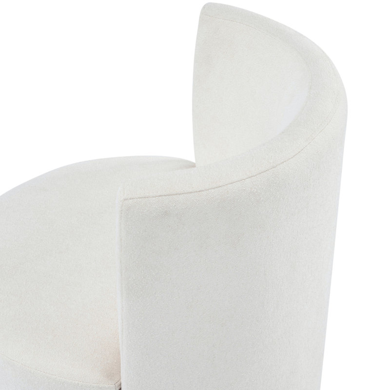 Chaise d'appoint pivotante rembourrée, 1