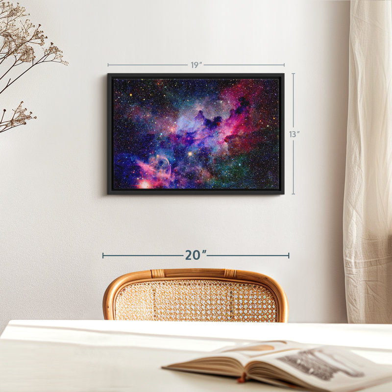 Impression sur toile Galaxy Galaxy Nebula, H 13 po x l 19 po