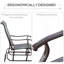 Fauteuil oscillant d'extérieur, balançoires pour patio extérieur avec structure en acier et tissu en filet pour la cour, le jardin et le porche, gris
